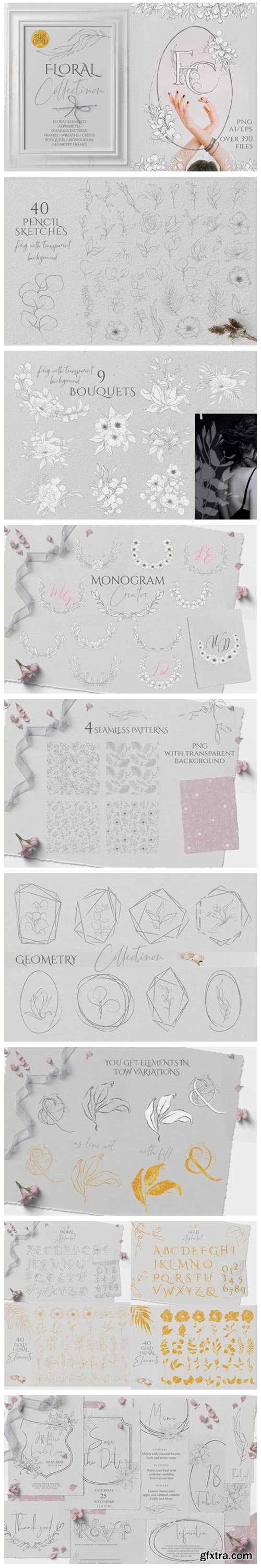 Floral Sketch Collection 2761386