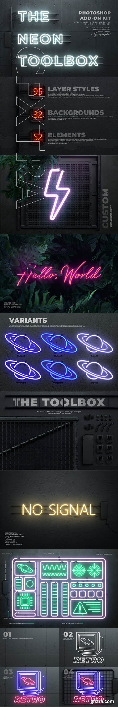 CreativeMarket - The Neon Toolbox 4542717