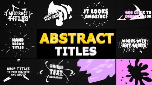Videohive - Abstract Cartoon Titles | After Effects - 24101415