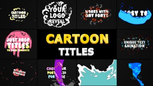 Videohive - Cartoon Titles Pack | Premiere Pro MOGRT - 24040779