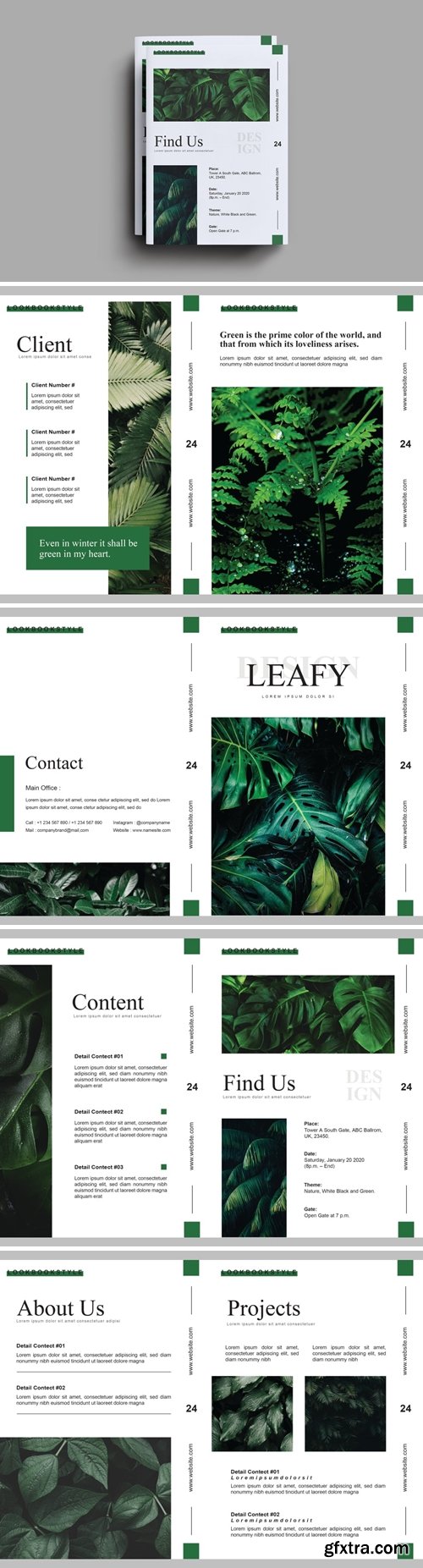 Leafy Brochure Template