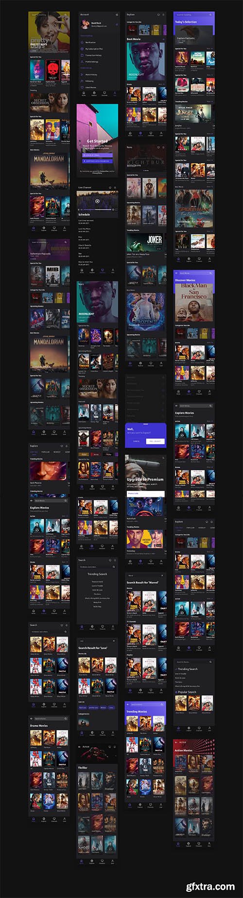 Movie Streaming App UI Kits