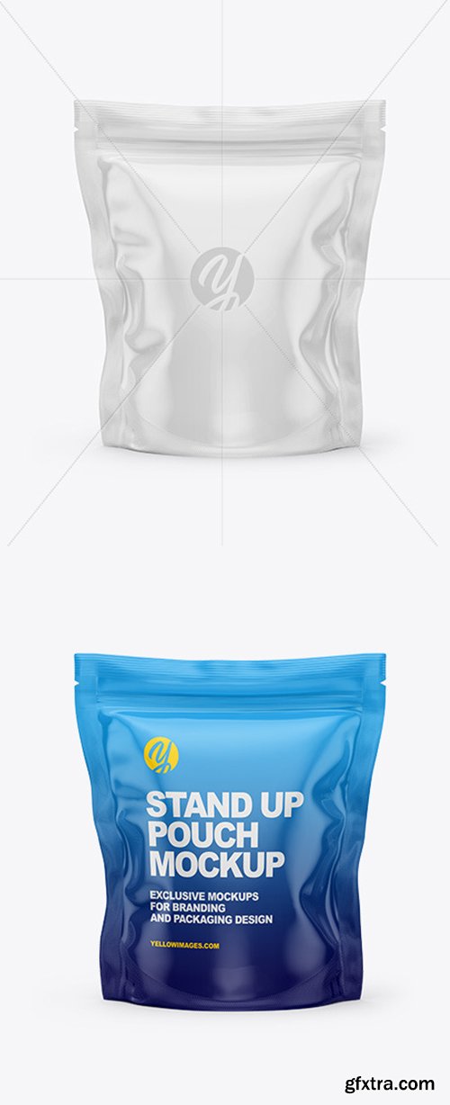 Glossy Stand Up Pouch Bag Mockup 53157