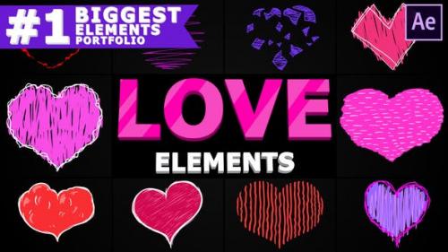 Videohive - Cartoon Love Elements | After Effects - 25691388