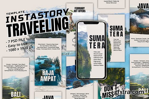 Travelling Instagram Story Template