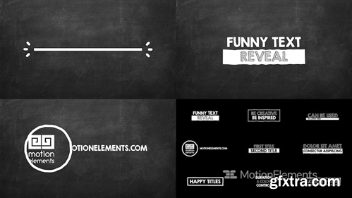 MotionElements Happy Titles - After Effects text animation template 10566284