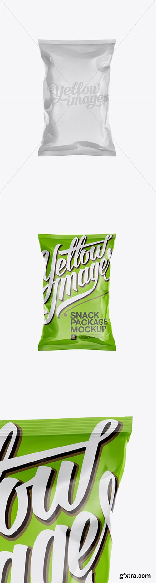 Glossy Snack Bag Mockup 15883