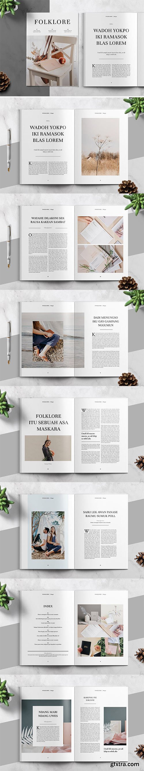 FOLKLORE - Clean and Minimal Magazine Template