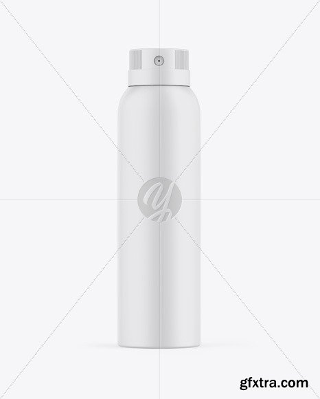 Matte Aerosol Spray Bottle Mockup 55291
