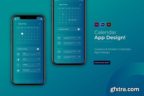 Calendar | App Design Template