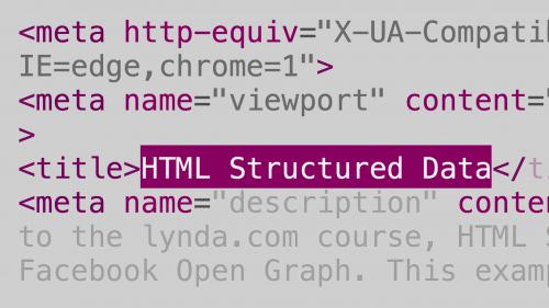 Lynda - HTML Structured Data: Facebook Open Graph