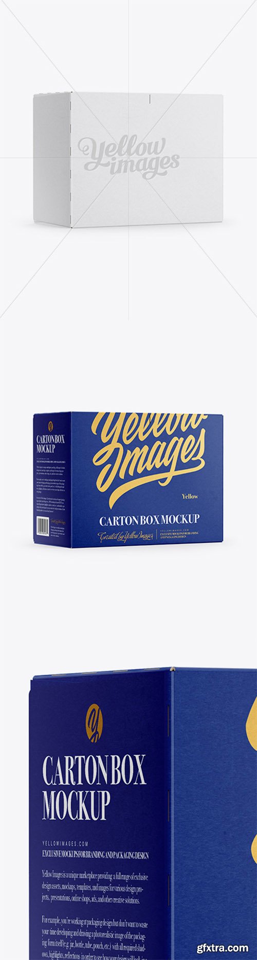 Cans Paper Package Mockup - Half Side View 18642