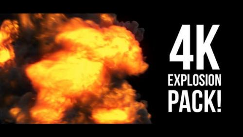 Videohive - 4K Explosions Pack - 22348477