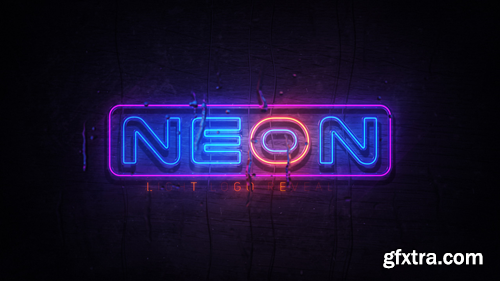 MotionArray Realistic Neon Logo 258727