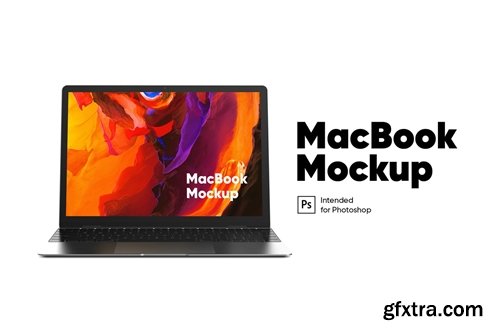 MacBook Mockup front view