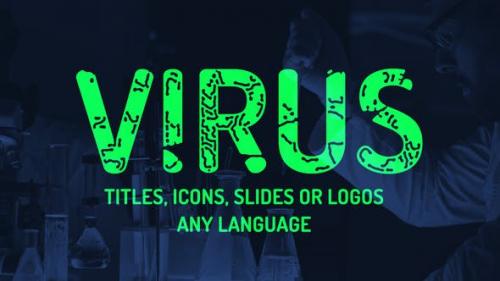 Videohive - Virus titles, logo, icons reveal. Instagram stories presets. - 25737875