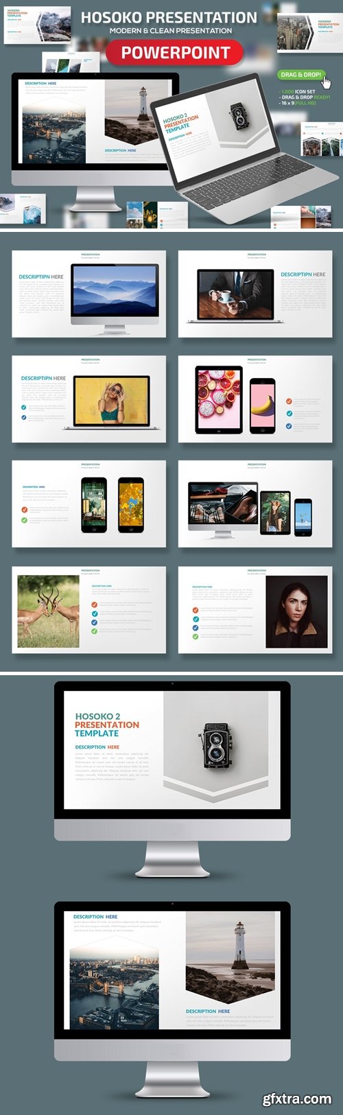 Hosoko Powerpoint Presentation and Keynote Template