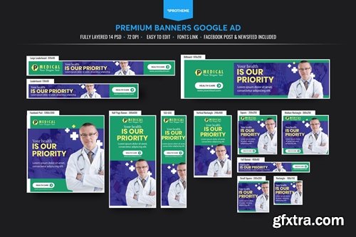 Medical Banners Ad Template