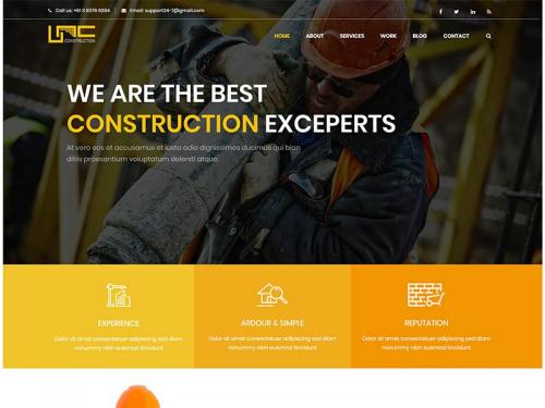 Unc Construction Business WordPress Theme