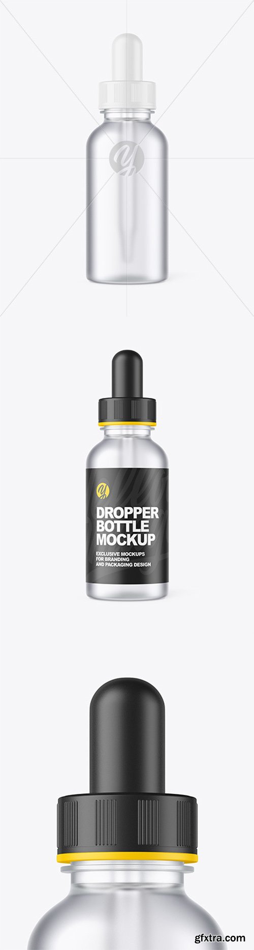 Frosted Dropper Bottle Mockup 55280