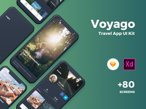 Voyago Travel App UI Kit