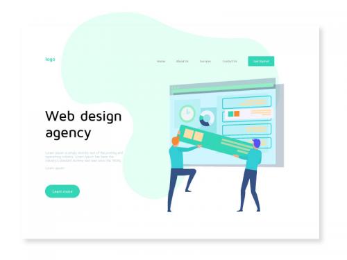 Web Design Agency Illustration for Landing Page