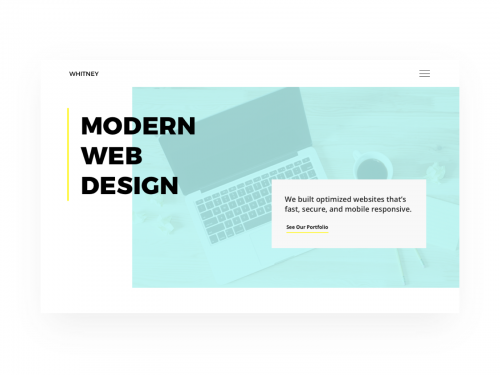 Whitney - Agency Landing Page