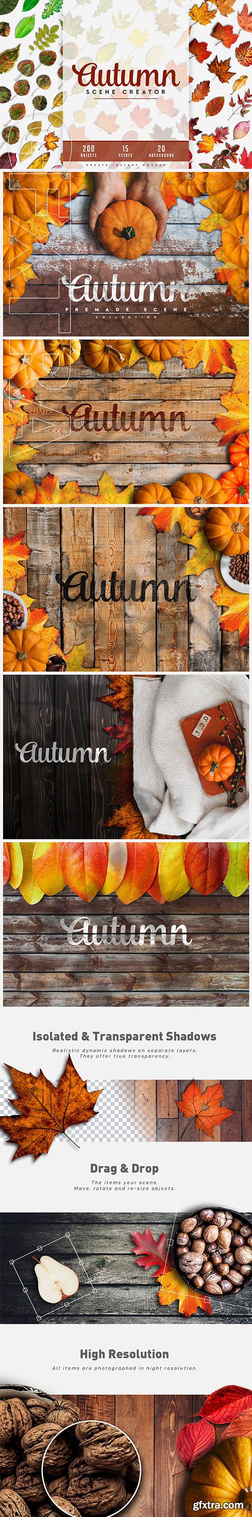 CreativeMarket - Autumn Scene Creator #01 4276129