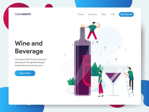 Wine and Beverage Illustration