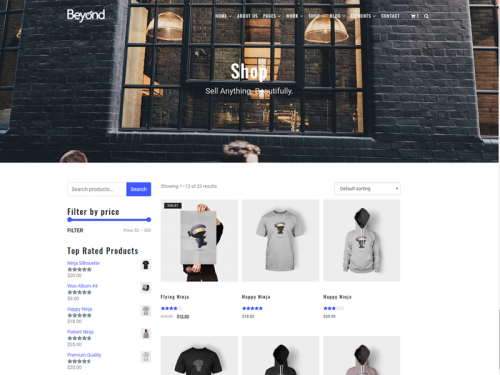 WooCommerce Shop - Beyond WordPress Theme