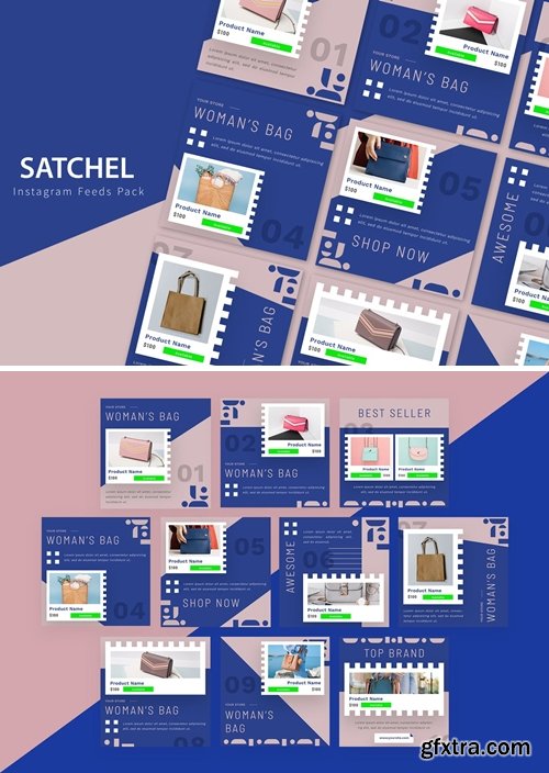 Satchels - Instagram Feeds Pack