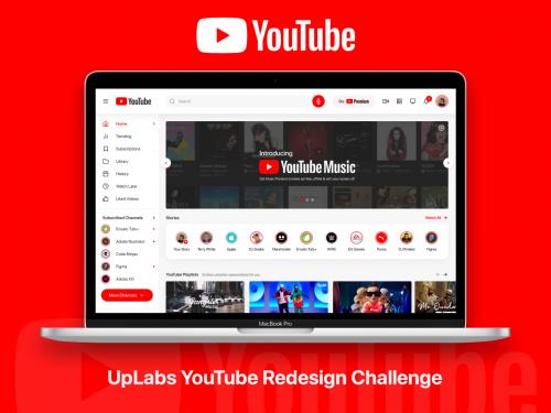 YouTube Homepage Redesign Challenge