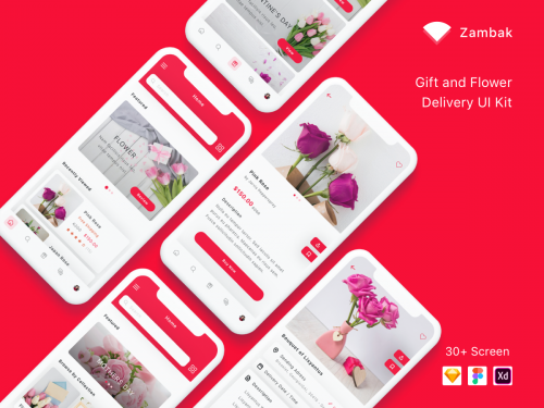 Zambak - Gift and Flower Delivery App UI Kit