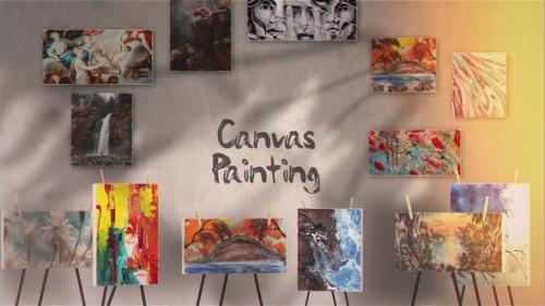 Videohive - Canvas Painting Gallery - 25799515