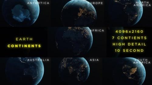 Videohive - Earth Continents - 24661756