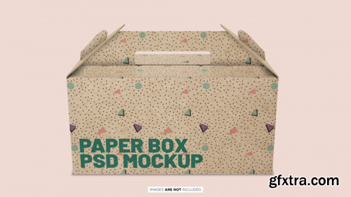 Paper container box psd mockup Premium Psd