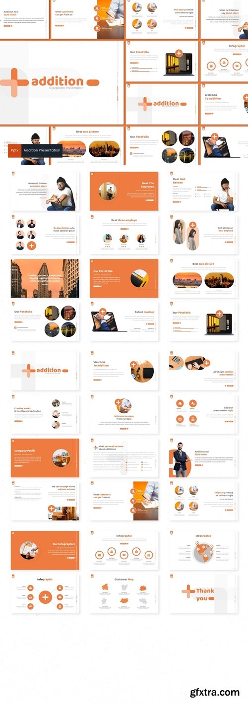 Addition Powerpoint, Keynote and Google Slides Templates