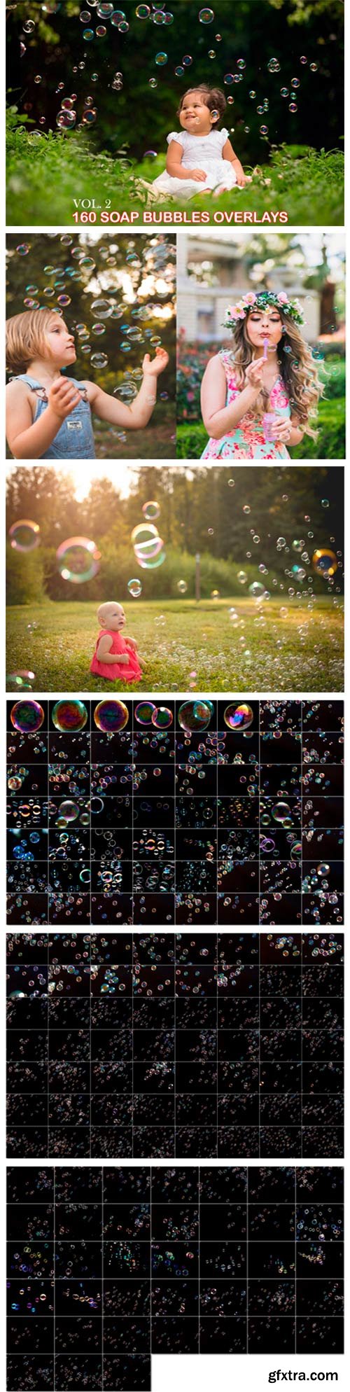 160 Soap Bubbles Photoshop Overlays 3012071