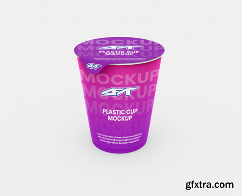 Plastic cup mockup Premium Psd