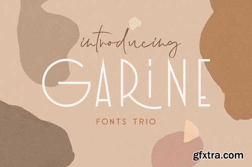 CM - Garine Art Deco Display Fonts Trio 4625418