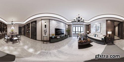 360 Interior Design Livingroom / Diningroom 06
