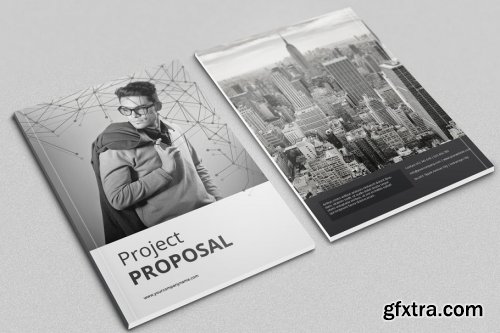 CreativeMarket - Black And White Proposal Project 4604833