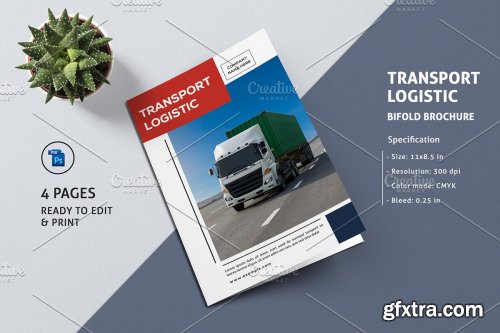 CreativeMarket - Transport Logistics Brochure V934 4237737