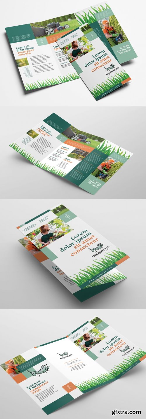 Gardening Service Trifold Brochure Layout 324308555