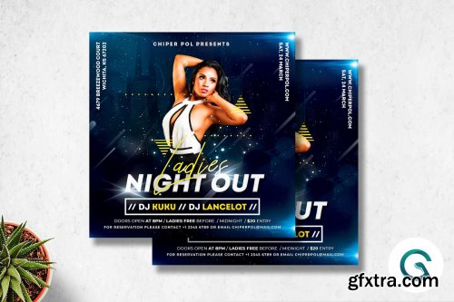 CreativeMarket - Ladies Night Out Flyer Template 4585272