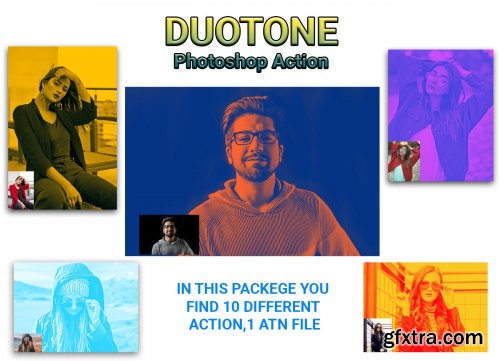 CreativeMarket - Duotone Photoshop Action 4583597