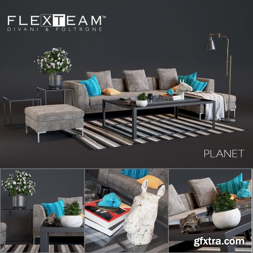 Flexteam Planet Sofa 3D model