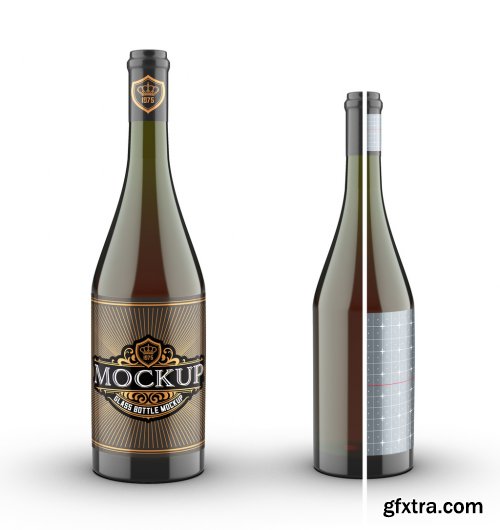 Wine Bottle Label Mockup 324604671