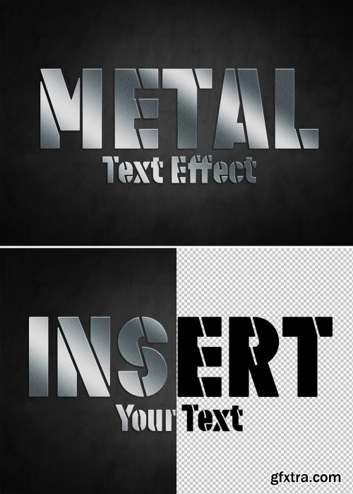 Metal Style Text Effect Mockup 324636788