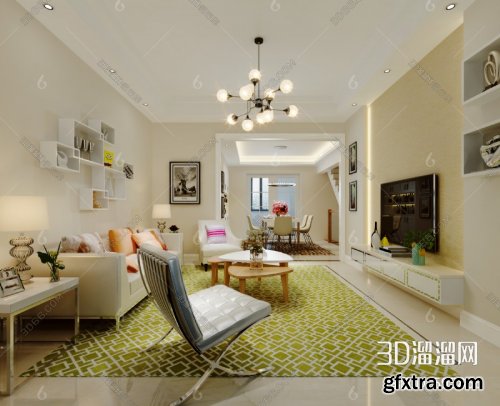 Modern Style Livingroom 411